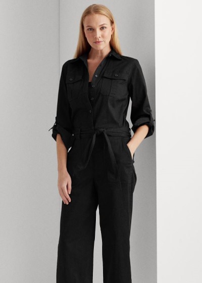 Ralph Lauren Cotton Twill Jumpsuit Dame Danmark (DMYGV4038)